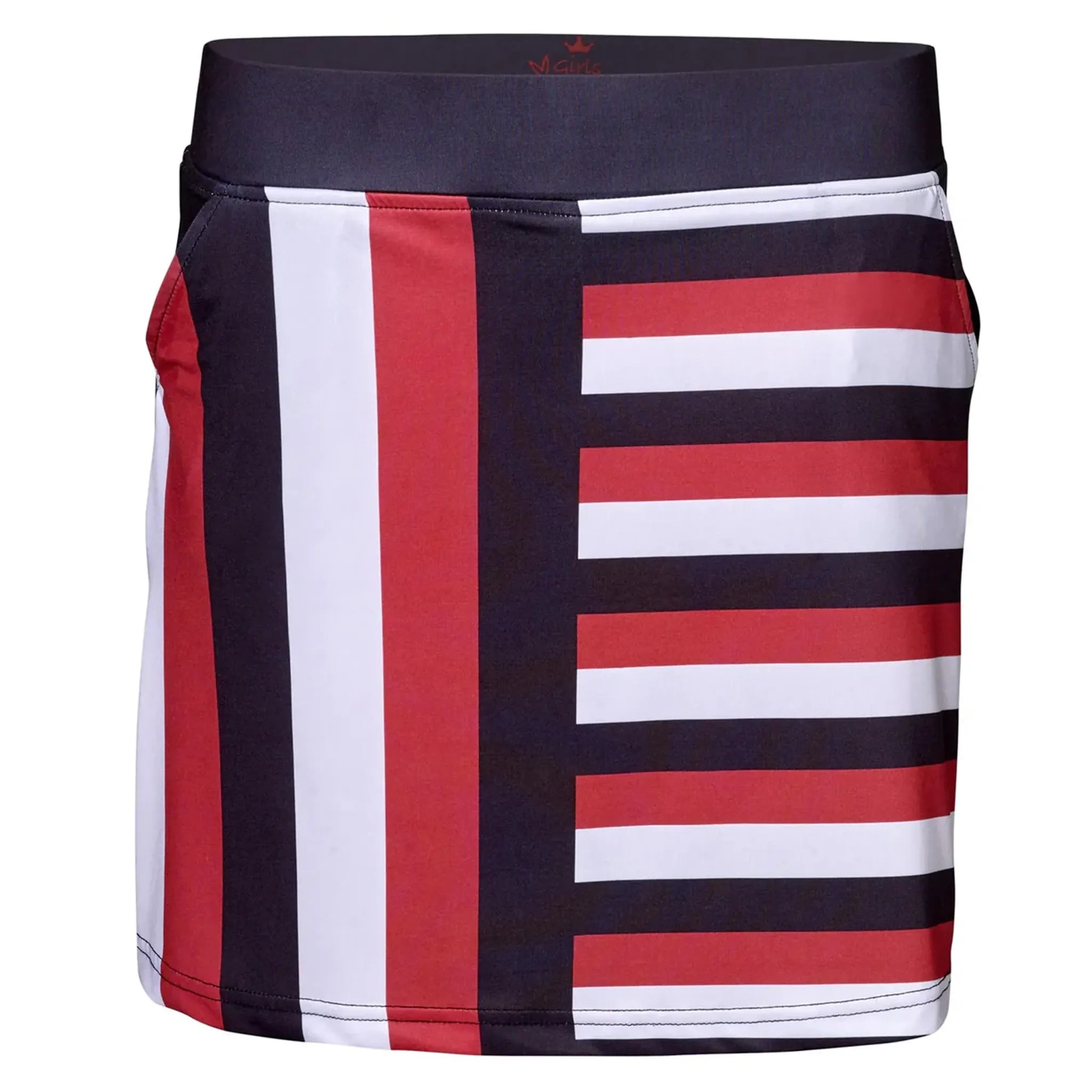 Jupe-short Fashionista rayée Golf pour filles, Red Flow, femme