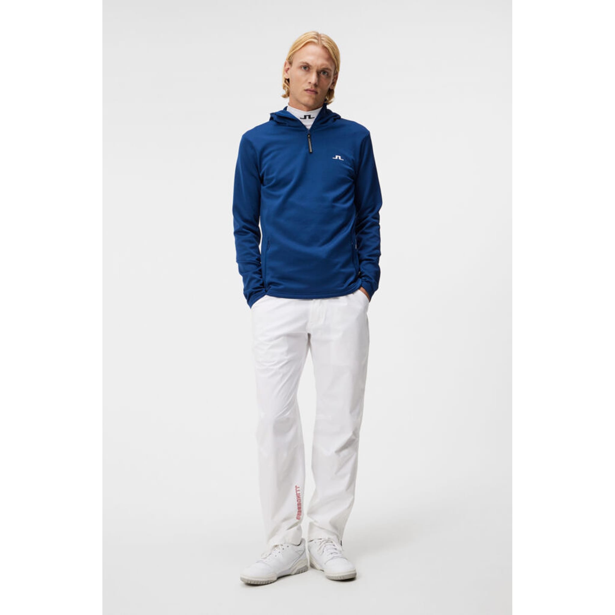 J. Lindeberg Aerial Quarter Hood Hommes Estate Bleu Hommes