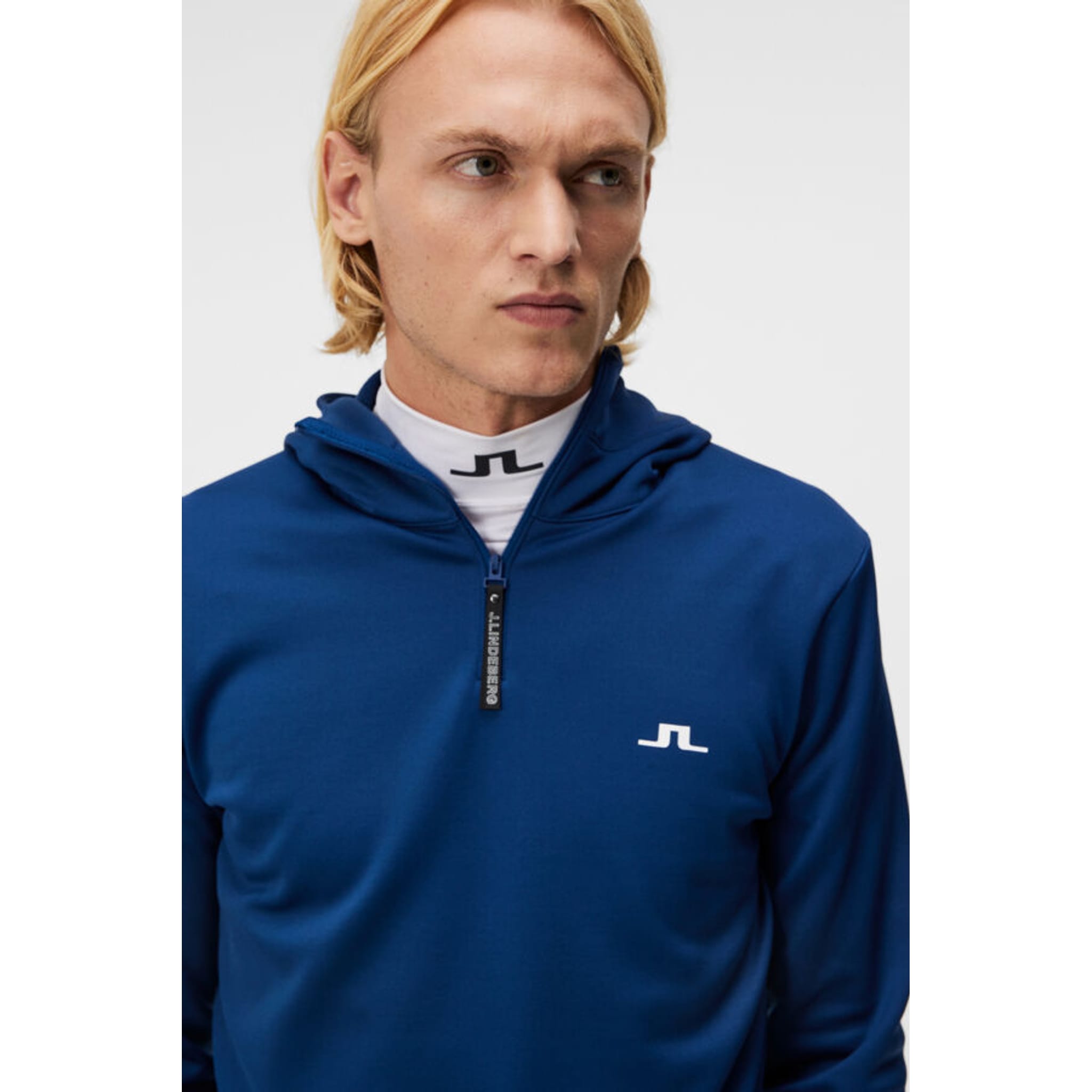 J. Lindeberg Aerial Quarter Hood Hommes Estate Bleu Hommes